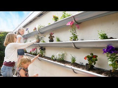 GUTTER GARDEN UPGRADE - Make the most of your wall space! 🌸