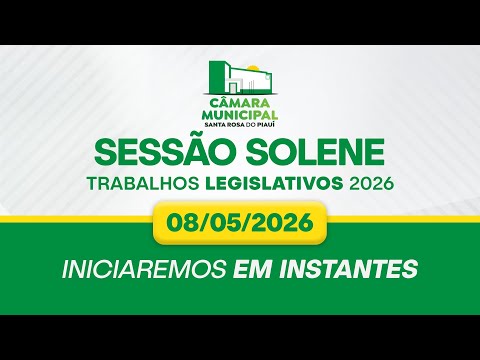 Sessão Plenária Câmara Municipal de Santa Rosa do Piauí   08/05/2026