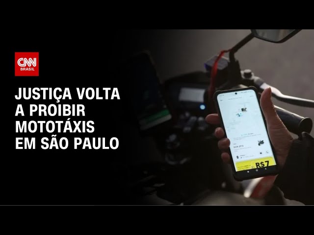 Justiça volta a proibir mototáxis na cidade de São Paulo | CNN NOVO DIA