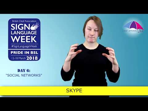 Sign Language Week 2018 - Day 6: Social Networks