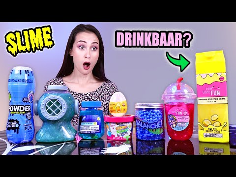 DRINKBAAR SLIJM? - GEKKE AMERIKAANSE SLIJMS TESTEN! || Slime Sunday