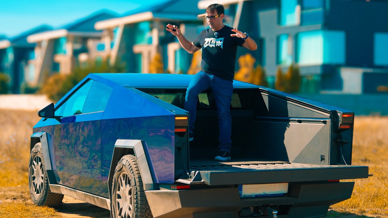 Am condus Tesla CYBERTRUCK! Și e ca-n Cyberpunk!