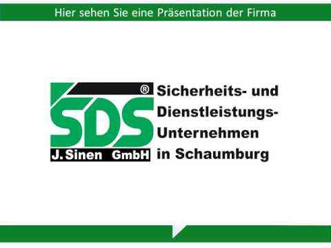 SDS J. Sinen GmbH Sicherheit Rinteln Schaumburg