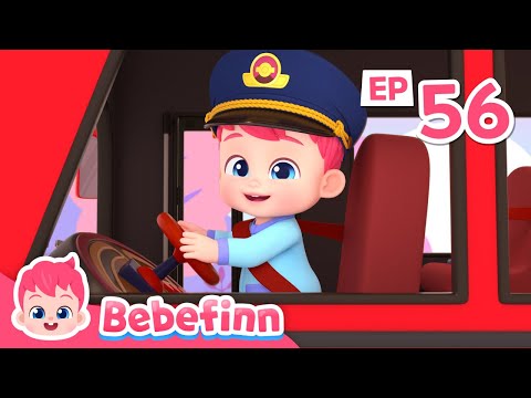 Where Are You, Color Buses? 🚌 | EP56 | Bebefinn Sing Along | Nursery Rhymes & Kids Songs