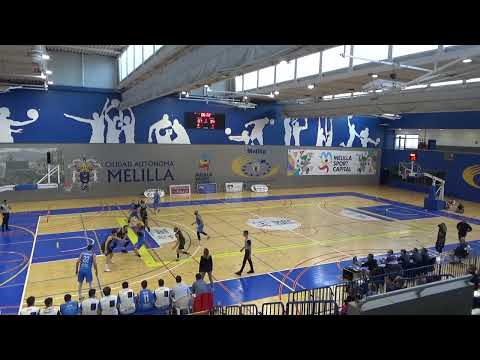 Jornada 12 de Liga EBA entre el Melilla Sport Capital Enrique Soler y UCB Camper Eurogaza