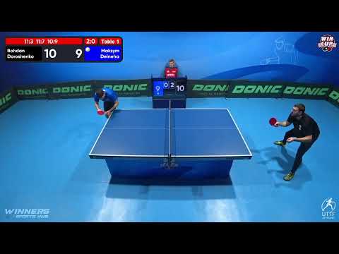 08:30 Bohdan Doroshenko 3 - 0 Maksym Deineha West 1 WIN CUP 13.12.2022 | TABLE TENNIS WINCUP