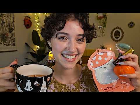 ASMR Cozy Fall Pampering Session 🍁 (personal attention, ASMR for sleep, whispered, tingly skincare)