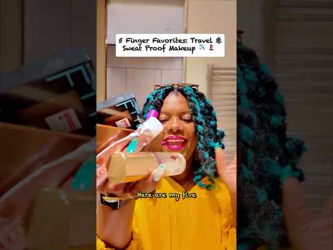 5 finger favorites travel & sweat proof makeup like @tonibravo #travelmakeup #grwm #makeuproutine