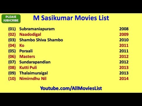 download lagu mp3 mp4 M Sasikumar Movie List, download lagu M Sasikumar Movie List gratis, unduh video klip M Sasikumar Movie List