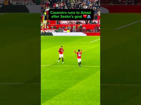 Casemiro appreciating Amad ❤️🫂🥹 #manchesterunited #manutd #casemiro #mufc #premierleague #bruno