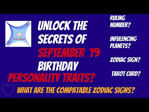 September 19 birthday personality & compatibility #zodiac #astrology #numerology #tarotcard #planets