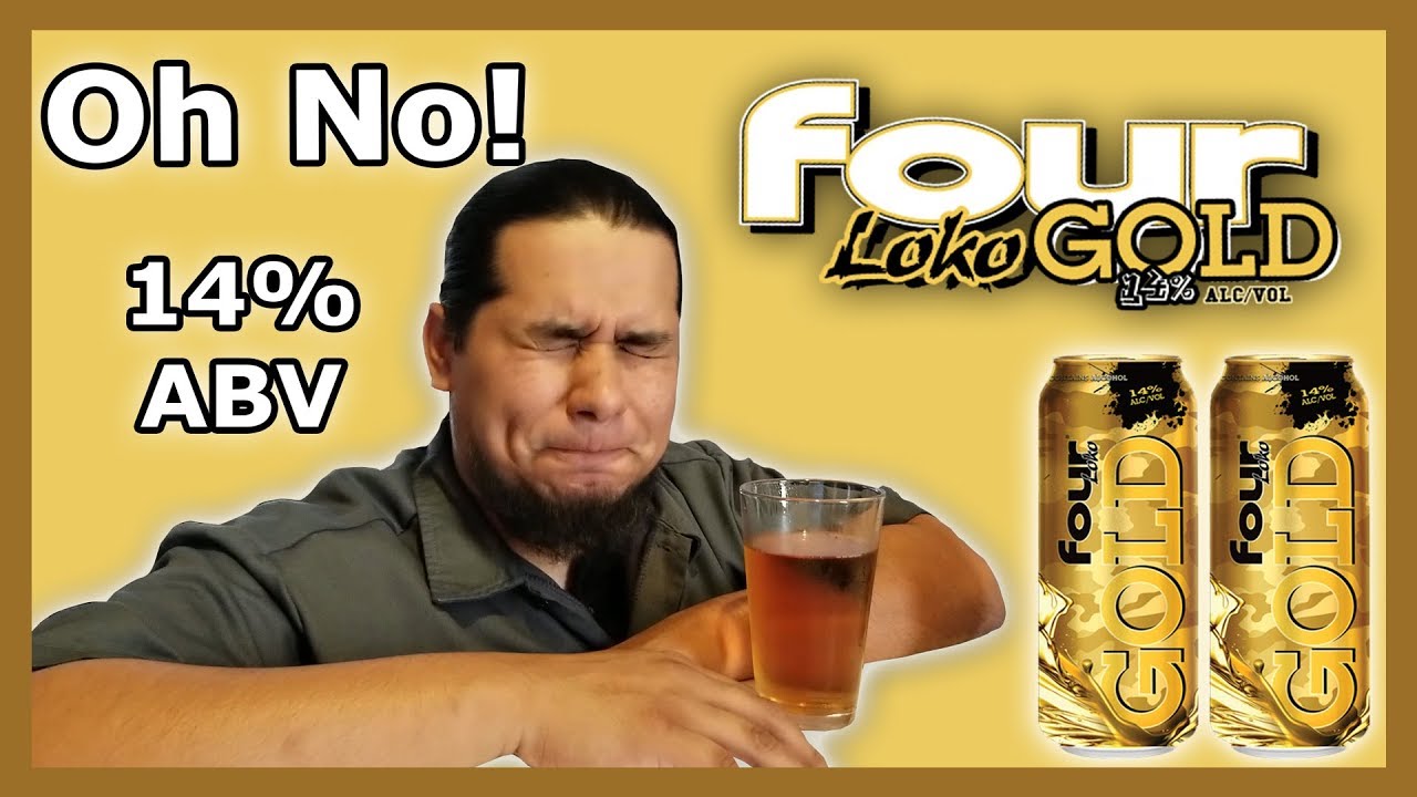 Four Loko Gold 14% ABV Malt Beverage - thebroodood Beer Reviews