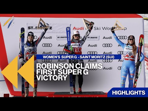 Robinson Claims First Super-G Victory | Highlights | FIS Alpine
