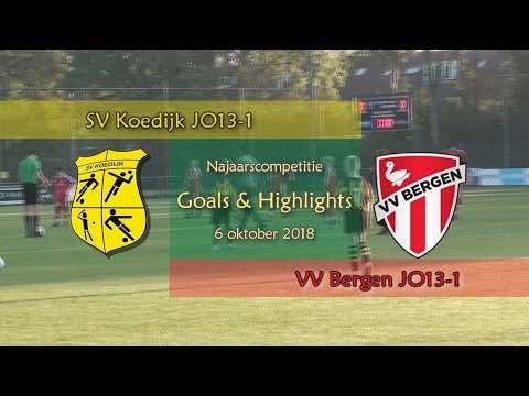 Koedijk JO 13-1 - Bergen JO 13-1  (6 oktober 2018)