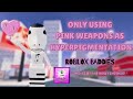 ༘ Only Using Pink Weapons As Hyperpigmentation In ROBLOX BADDIES I Got The New Finisher ༘