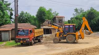 Tata 912 Tipper BS6 Jcb 3dx super 4x4 Loading stone || Sujal Ahamed TR05E1740