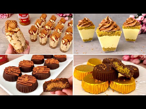 4 Easy No Bake Dubai Chocolate Inspired Desserts. Easy and Yummy!