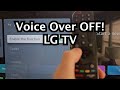 LG Smart TV How To Turn OFF ON Voice Guide