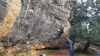 Video thumbnail of Incógnito, 7C+/8A (sit). Tamajón