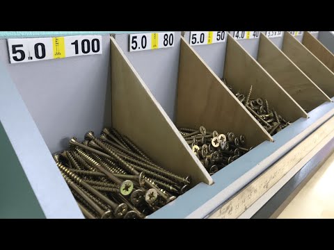 Containers for screws DIY