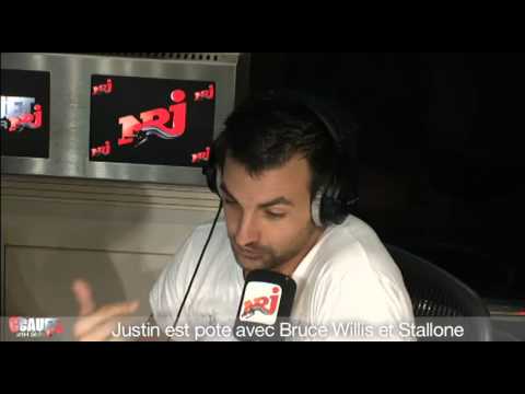Justin est pote avec Bruce Willis et Stallone - C'Cauet sur NRJ