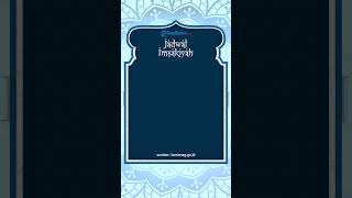 Jadwal Imsakiyah Provinsi Banten dan Sekitarnya Senin, 3 April 2023