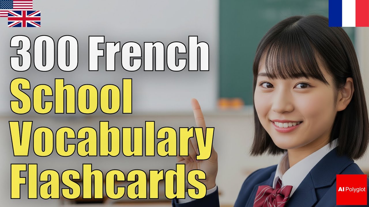 300 French School Vocabulary Flashcards | Natural Listening | Must-Know episode artwork