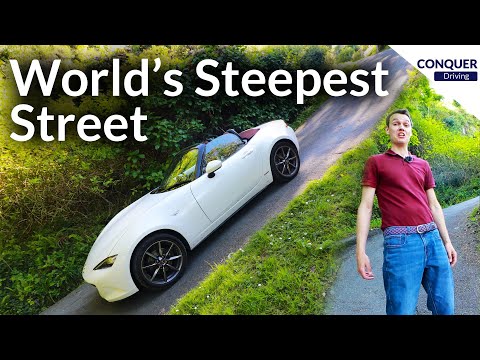 Driving On The Steepest Street In The World
