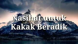 Download lagu Nasehat Kakak Beradik mp3 Download lagu Nasehat Kakak Beradik mp3