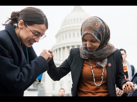 Islamic Sharia Law Socialist Anti Semitic Jew Hating Congress Woman Ilhan Omar has no comment Video