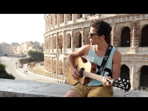 Ed Sheeran - Give Me Love ( Federico Baroni Acoustic Cover in front of Colosseum )