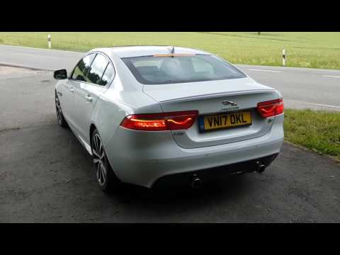 Jaguar XE S (380 PS, RWD) - REVs, burnout, departure