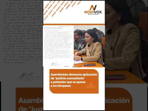 🟠 La asambleísta de #Cochabamba Paola Zapata denunció que un poblador de Cocapata