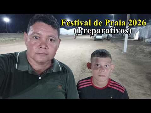 Preparativos para o Festival de Praia 2026 em Boca do Acre