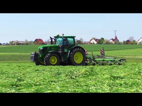 SOUND-PUR || John Deere 6175R mit 9 meter Deutz Kreiselheuer  | HD | AgrarTube