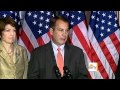 Boehner to GOP: "Get in line" on debt bill