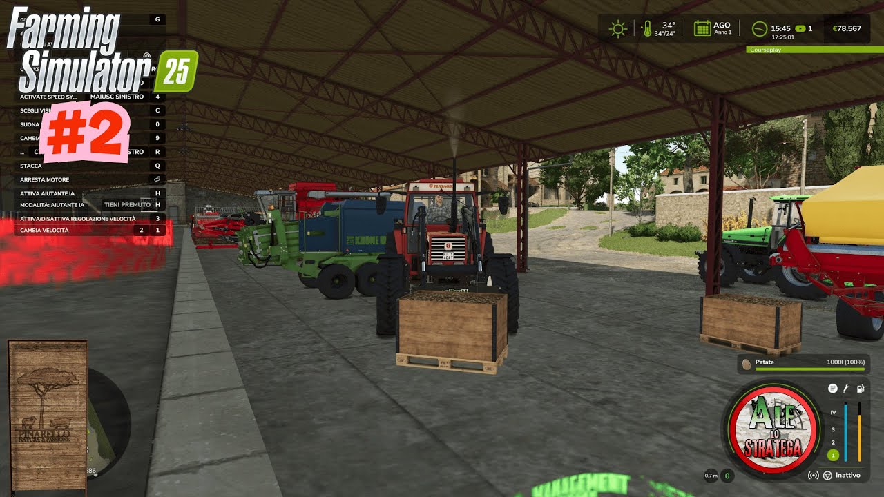 NOLEGGIO UN RACCOGLIPATATE DA 400000€ || FARMING SIMULATOR 25 gameplay ITA || ETRURIA #2