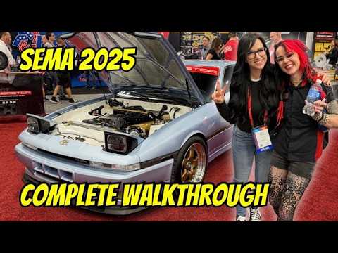 SEMA Show 2025 Day 1 Full Tour | Hoonigan Burnout Box & Top Car Builds in Las Vegas - 4K