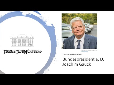ZU GAST IM PRESSECLUB: Bundespräsident a. D. Joachim Gauck