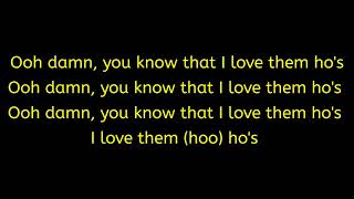 Eamon - I Love Them Ho&#39;s (Lyrics) (Explicit Rap Version) 4K