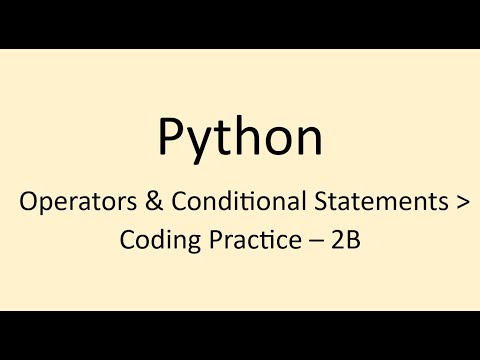 Coding Practice 2b Operators Conditional Statements Python Nxtwave Ccbp