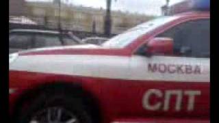 preview picture of video 'Russian Porsche cayenne fire rescue'