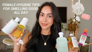 how to smell good ALL day (summer edition) | female hygiene tips | smell like the beach & gelato!