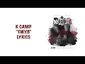 F.W.Y.B. -K CAMP LYRICS (K.I.S.S. 4 MIXTAPE)