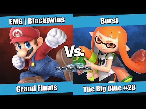 The Big Blue #28 Grand Finals - EMG | Blacktwins (Mario, Fox) vs Burst (Inkling)