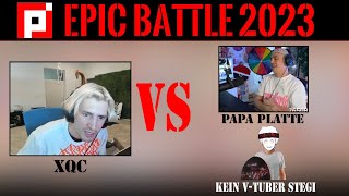 FULL Epic r/place battle 2023 | Papaplatte vs xQc