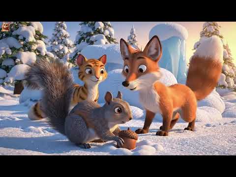 The Tabby Cat and the Snowy Friends | Wholesome Winter 3D Animated Short ❄️🐾
