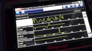 5.9 Cummins Injector Kill Test with Snap-On Solus Edge