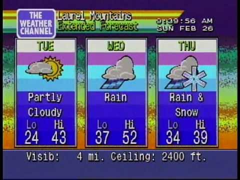 WeatherStar 4000 - Seven Springs, PA - 02/26/2012 938am