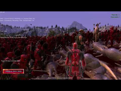 300 Spartan Warriors vs 1000 Kangaroo Riding Deadpool - Ultimate Epic Battle Simulator Gameplay EP1